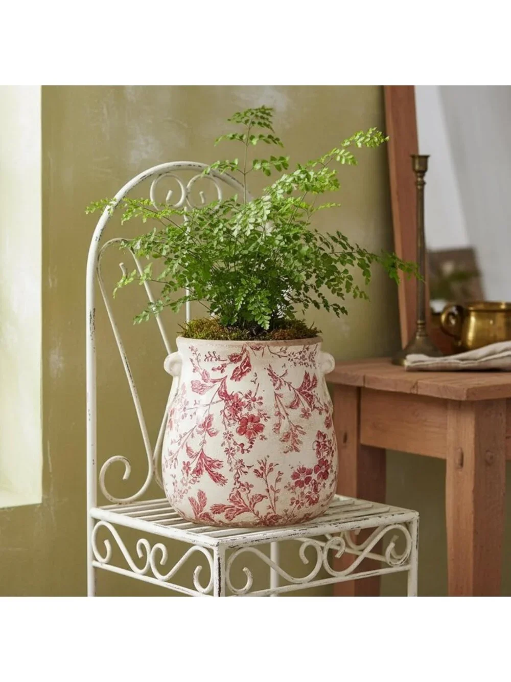 Rustic Antique Ceramic Planter & Vase, 6.68